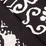 Chutes de viscose à imprimé ethnique avec bordure noire - Différentes dimensions x largeur de 140 cm - Ribes y Casals