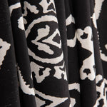 Chutes de viscose à imprimé ethnique avec bordure noire - Différentes dimensions x largeur de 140 cm - Ribes y Casals