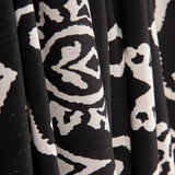Chutes de viscose à imprimé ethnique avec bordure noire - Différentes dimensions x largeur de 140 cm - Ribes y Casals