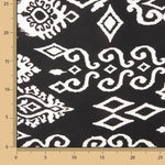 Chutes de viscose à imprimé ethnique avec bordure noire - Différentes dimensions x largeur de 140 cm - Ribes y Casals
