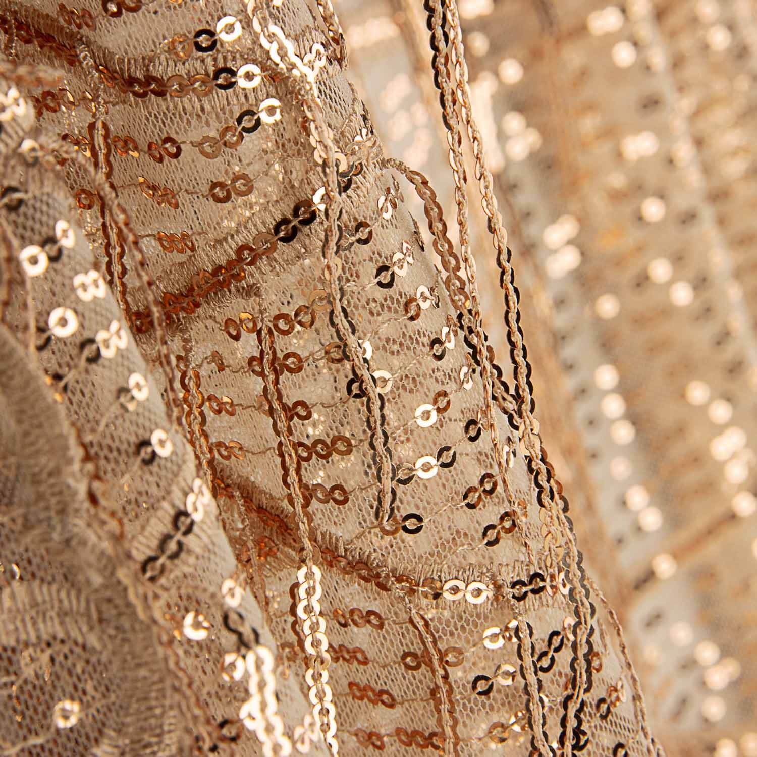 Tul Nude avec paillettes et franges - Ribes y Casals