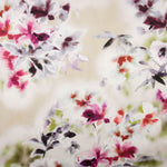 Chiffon de satin polyester aquarelle florale 65 x 145 cm - Ribes y Casals