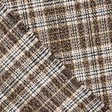 Tissu pour manteau à carreaux marron - Ribes y Casals