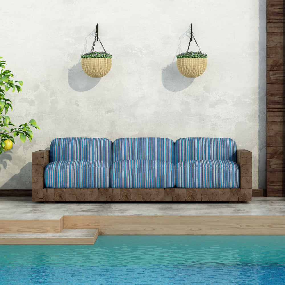 Tissu Extérieur Téflon Rayure Bleue Petit - Ribes y Casals