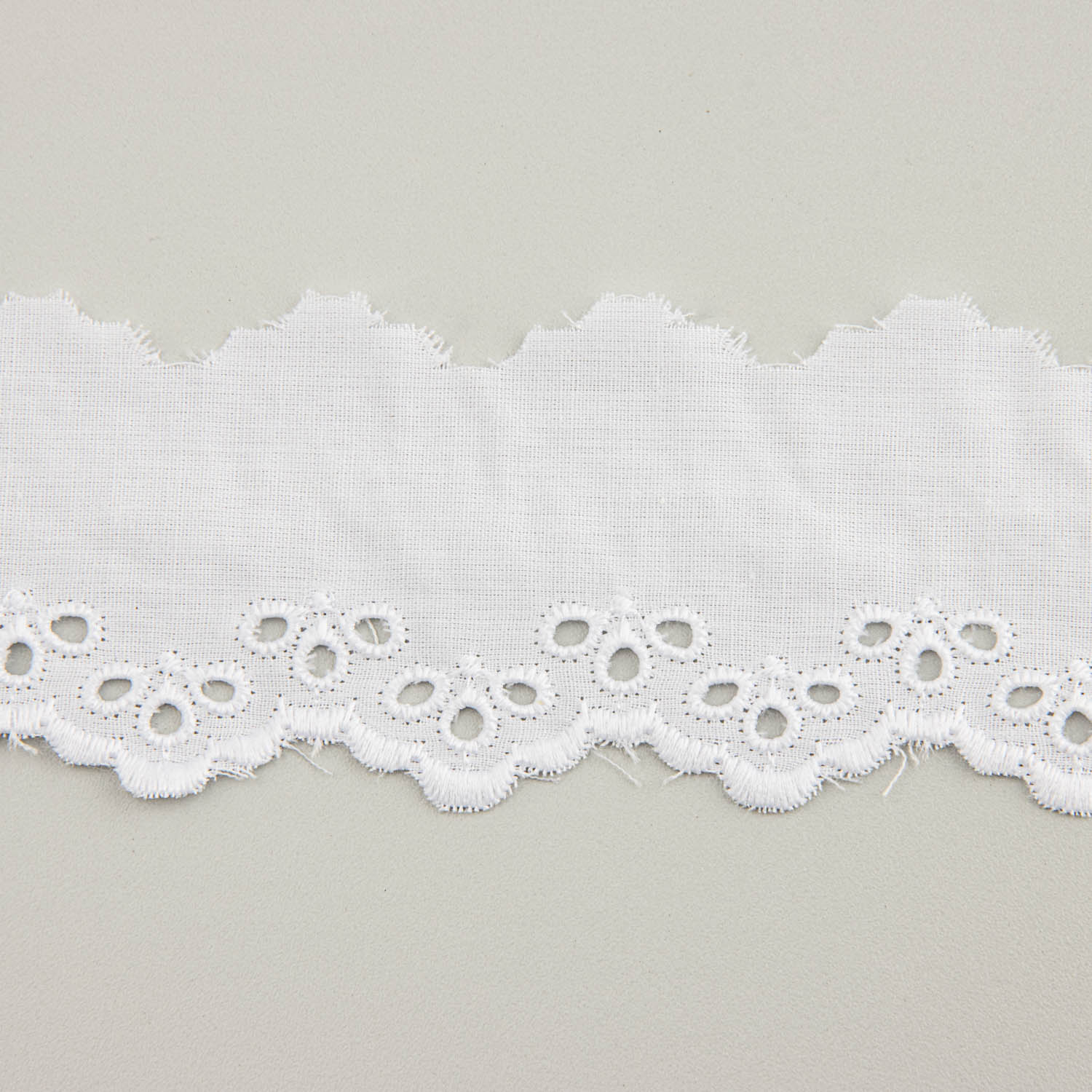 Bande de batiste brodée blanche modèle 60021 – 40 mm - Ribes y Casals