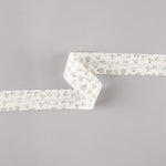 Biais en coton biologique zoo bleu-vert 18 mm - Ribes y Casals