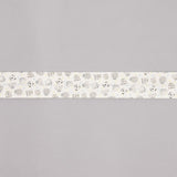 Biais en coton biologique Zoo bleu-vert 30 mm - Ribes y Casals