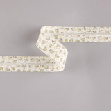 Biais en coton biologique zoo orange-vert 18 mm - Ribes y Casals