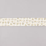 Biais en coton biologique Zoo orange-vert 30 mm - Ribes y Casals