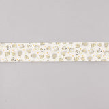 Biais en coton biologique Zoo orange-vert 30 mm - Ribes y Casals