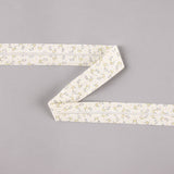 Biais en coton biologique girafes orange-crème 18 mm - Ribes y Casals