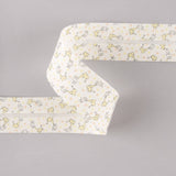 Biais en coton biologique Girafes orange-crème 30 mm - Ribes y Casals