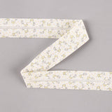 Biais en coton biologique Girafes orange-crème 30 mm - Ribes y Casals