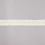 Biais en coton biologique étoiles de chiots bleu-vert 18 mm - Ribes y Casals