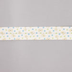 Biais en coton biologique chiots étoiles bleu-vert 30 mm - Ribes y Casals