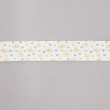 Biais en coton biologique chiots étoiles bleu-vert 30 mm - Ribes y Casals