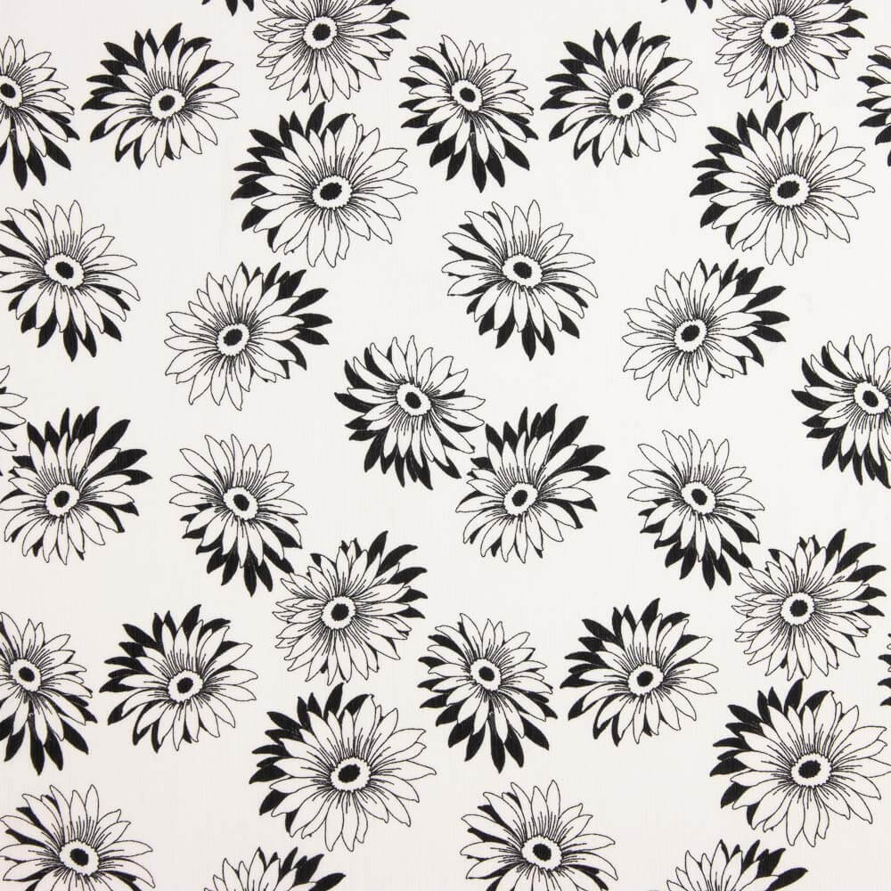 Gaze Bambula Marguerites Noir et Blanc - Ribes y Casals