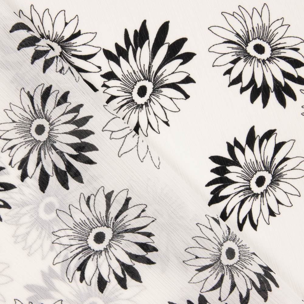 Gaze Bambula Marguerites Noir et Blanc - Ribes y Casals