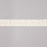 Biais en coton biologique étoiles de chiots bleu-orange 18 mm - Ribes y Casals