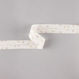 Biais en coton biologique porcelets et chatons rose-crème 18 mm - Ribes y Casals