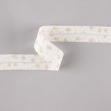 Biais en coton biologique Piglets y Kittens rose-crème 30 mm - Ribes y Casals