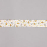 Biais en coton biologique Cochons et chatons orange-gris 30 mm - Ribes y Casals