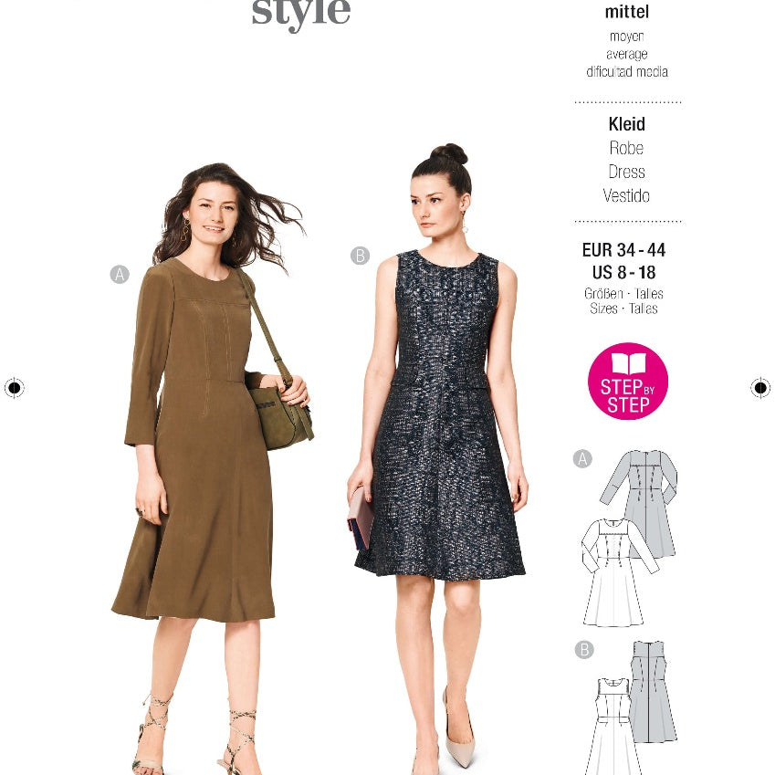 Patrón Burda 6099 Vestidos - Ribes y Casals