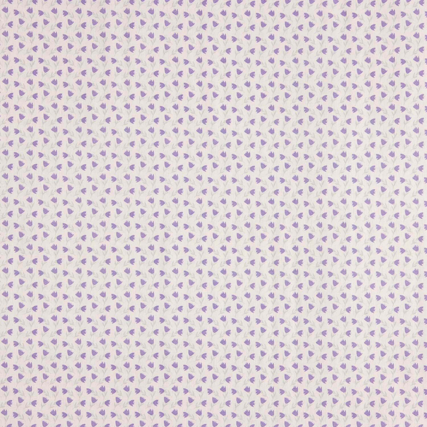 Percal imprimé tulipes lilas - Ribes y Casals