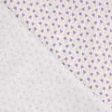 Percal imprimé tulipes lilas - Ribes y Casals