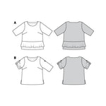 Patrón Burda 6105 Blusas - Ribes y Casals