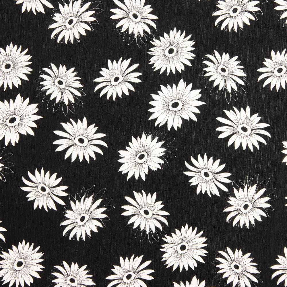 Gaze Bambula Marguerites Noir et Blanc - Ribes y Casals