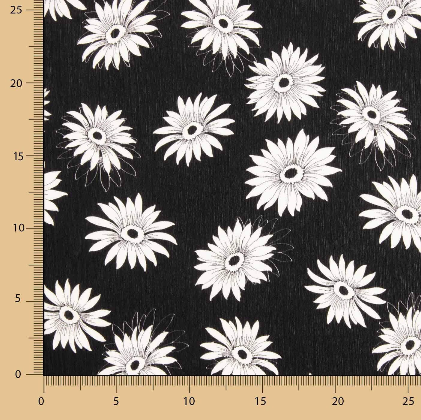 Gaze Bambula Marguerites Noir et Blanc - Ribes y Casals