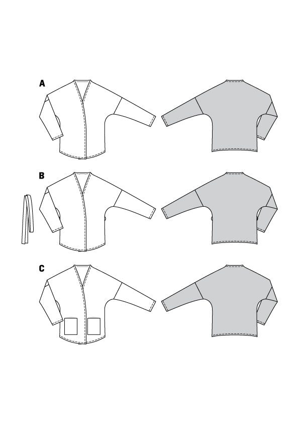 Patron de Couture Burda 6153 Veste - Ribes y Casals