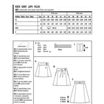 Patron de Couture Burda 6154 Jupe - Ribes y Casals