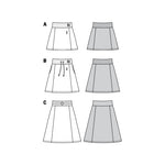 Patron de Couture Burda 6154 Jupe - Ribes y Casals
