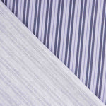 Percal imprimé à rayures lilas - Ribes y Casals