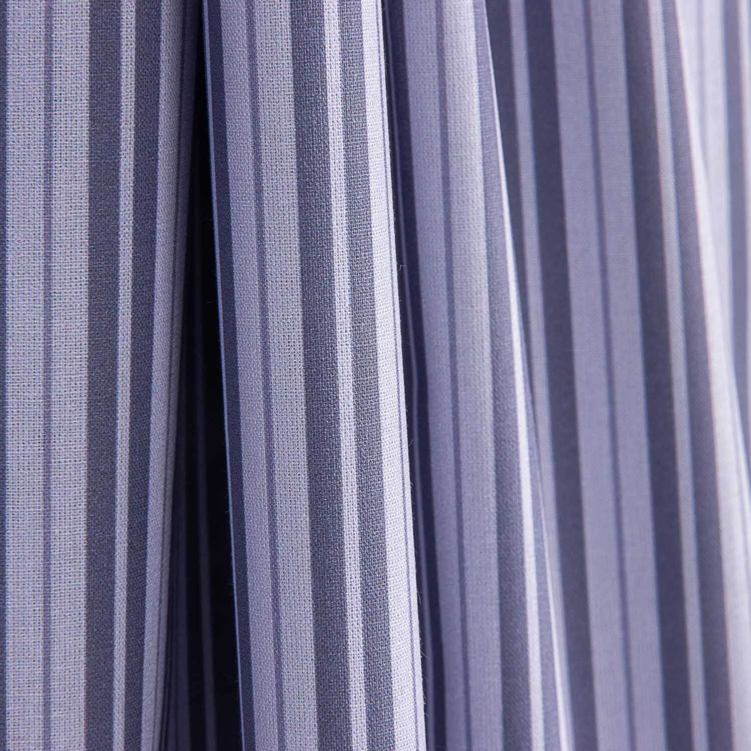 Percal imprimé à rayures lilas - Ribes y Casals