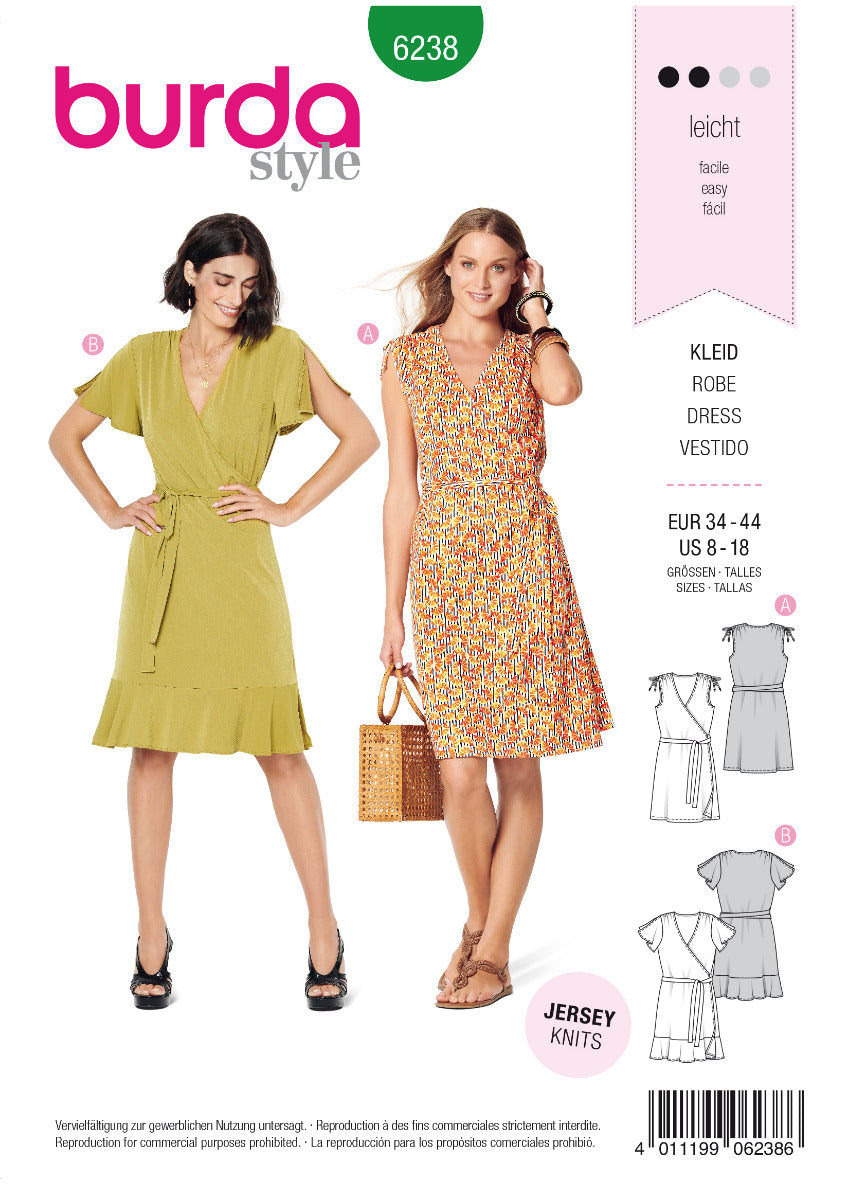 Patron de Couture Burda 6238 Robe - Ribes y Casals