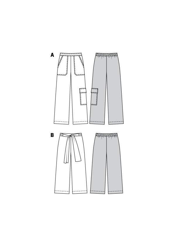 Patron de Couture Burda 6250 Pantalons - Ribes y Casals