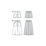 Patron de Couture Burda 6252 Jupe - Ribes y Casals