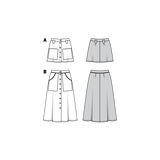 Patron de Couture Burda 6252 Jupe - Ribes y Casals