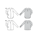 Patron de Couture Burda 6278 Blouse - Ribes y Casals