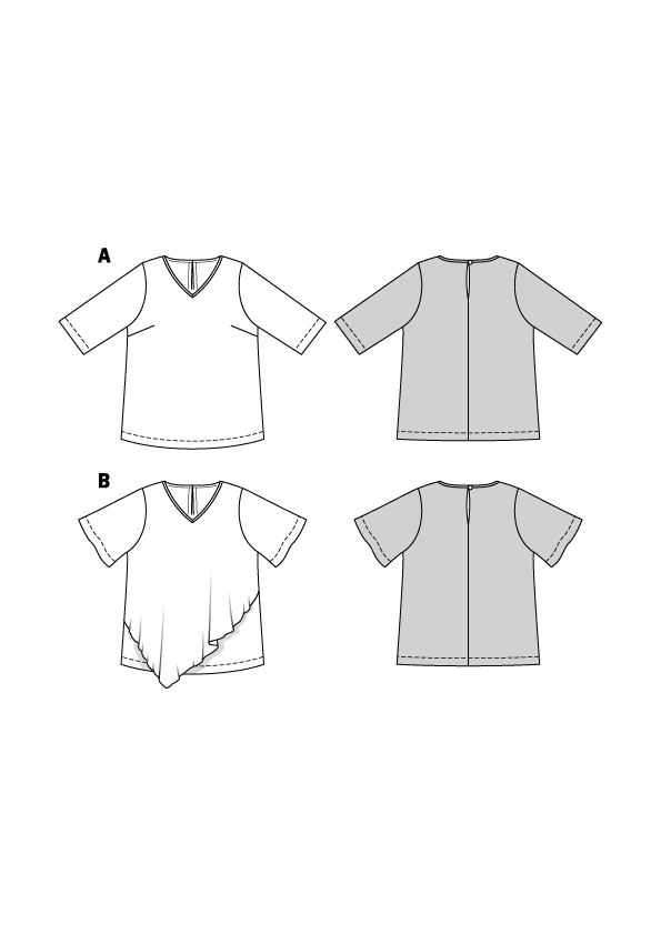 Patron de Couture Burda 6307 Chemise - Ribes y Casals