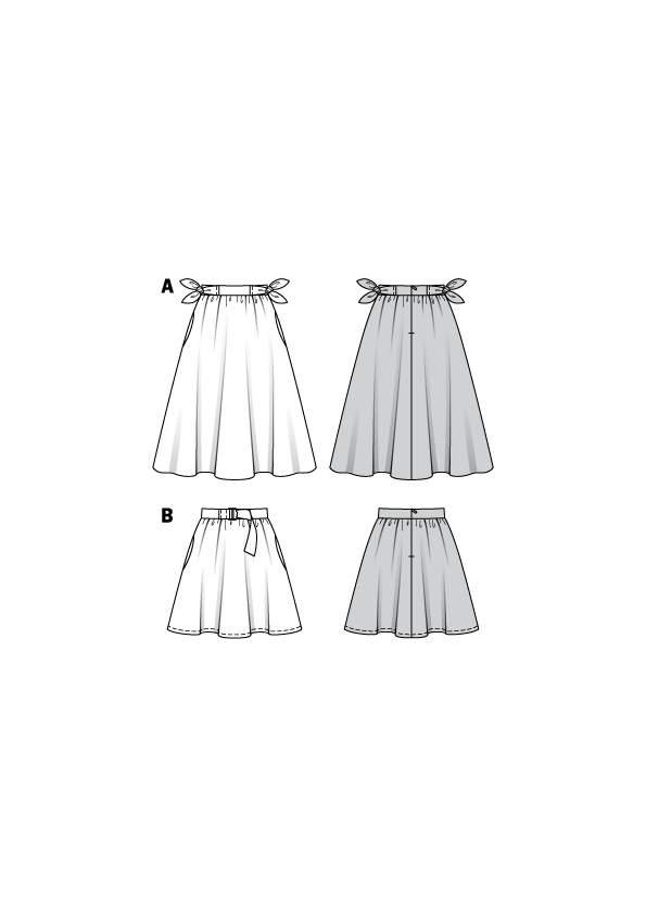 Patron de Couture Burda 6319 Jupe - Ribes y Casals