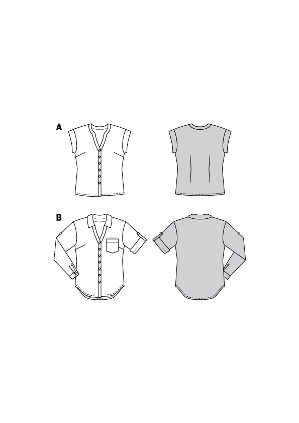 Patron de Couture Burda 6326 Blouse - Ribes y Casals