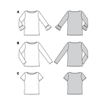 Patron de Couture Burda 6328 Chemise - Ribes y Casals