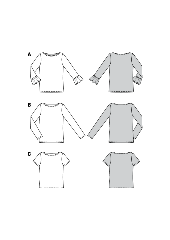 Patron de Couture Burda 6328 Chemise - Ribes y Casals