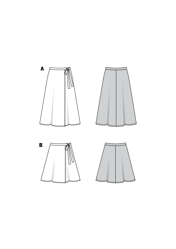 Patron de Couture Burda 6340 Jupe - Ribes y Casals