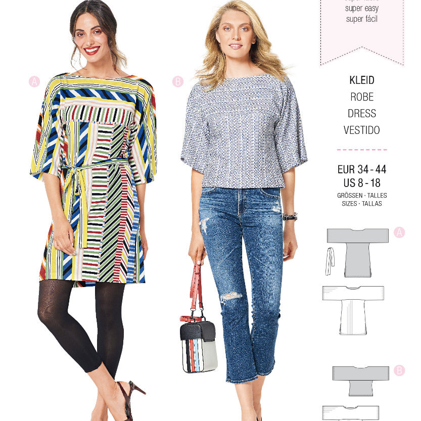 Patron de Couture Burda 6345 Robe - Ribes y Casals