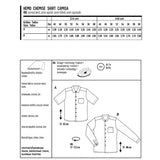 Patron de Couture Burda 6349 Chemise - Ribes y Casals